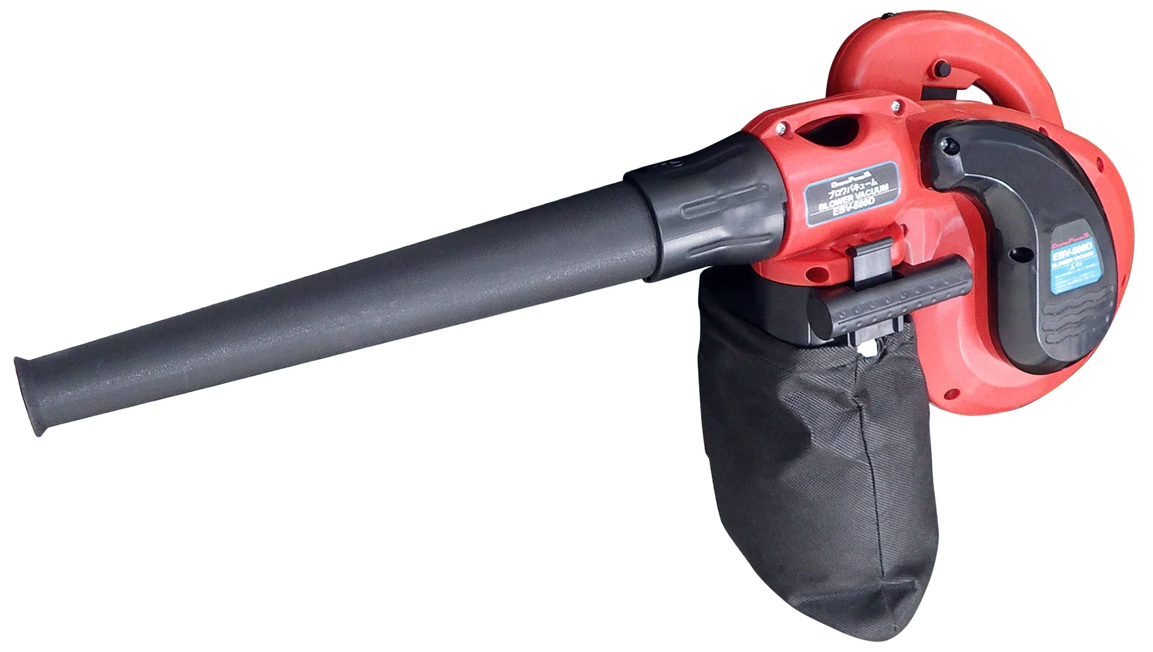 EBV-500D [ナカトミ] ブロワバキューム 2WAY ブロワー バキューム 電源コード式 軽量 風速・風量調節6段階 ワイド スキマ ホース ダストバッグ容量:2L ゴミ 掃除 ドリームパワー ブロワバキユーム EBV-500D レッド