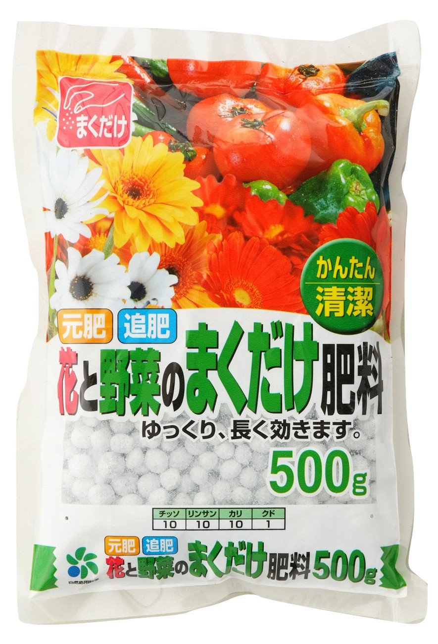 13020015 自然応用科学(Applied Natural) 花と野菜のまくだけ肥料 500g 13020015