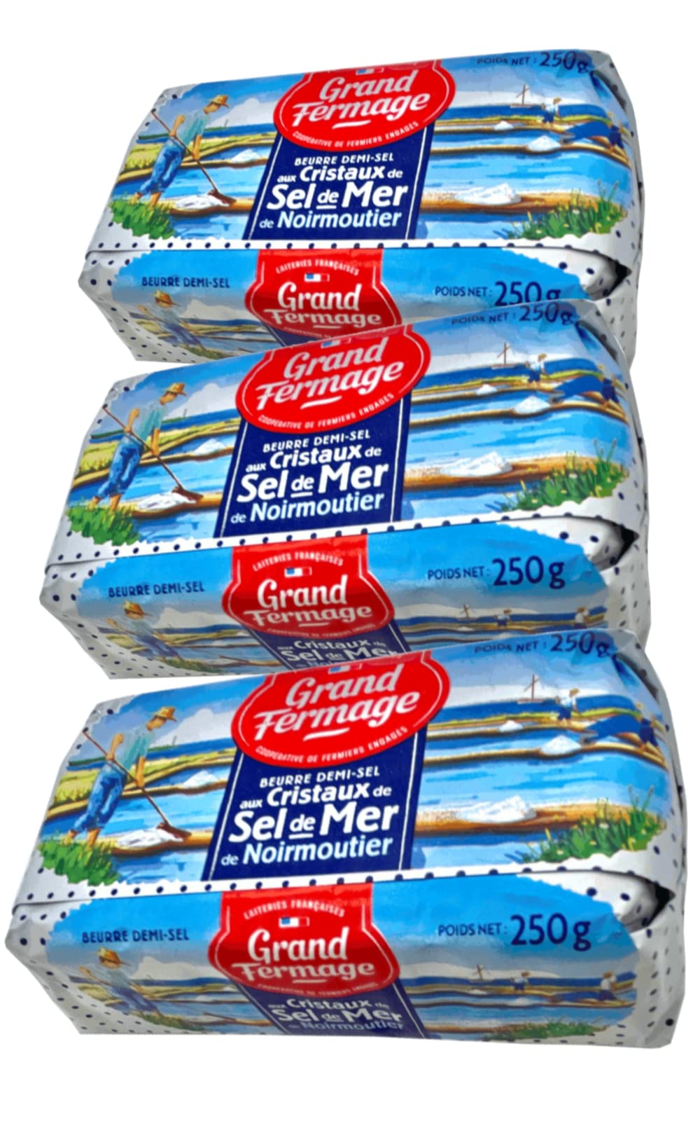 セルドゥメール２５０g ３個セット フランス産 発酵バター 有塩