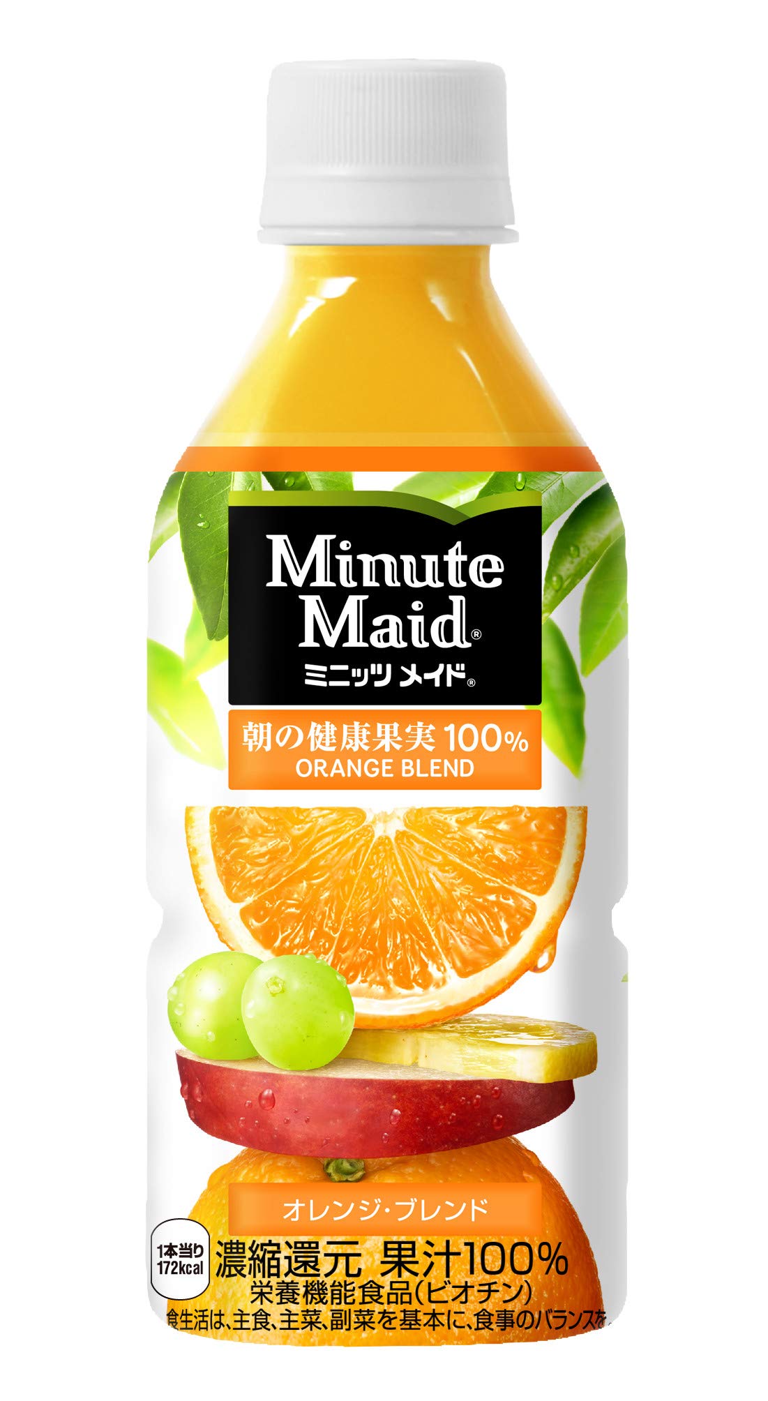 コカ・コーラ ミニッツメイド 朝の健康果実 オレンジブレンド 果汁100% 350mlPET×24本