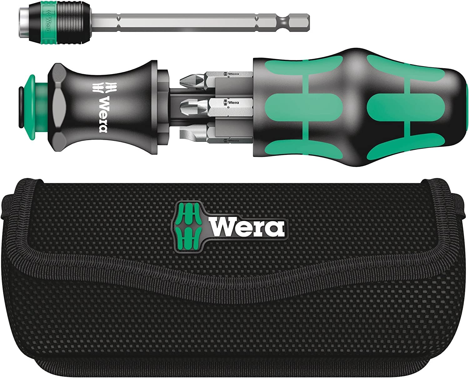 5051024001 Wera(ヴェラ) 05051024001 | ビットホルダードライバー KK 25 取り外し可能なバヨネットブレード付き (マイナス/プラス) 7-In-1 【日本正規輸入品】