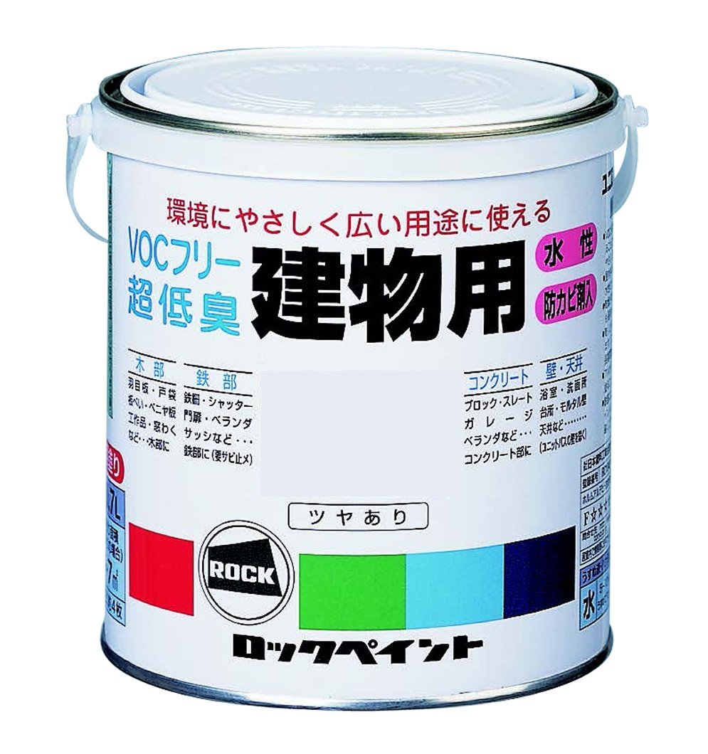 4957139750077 ロックペイント 水性建物用塗料 しろ 1.6L H75-7500-6S