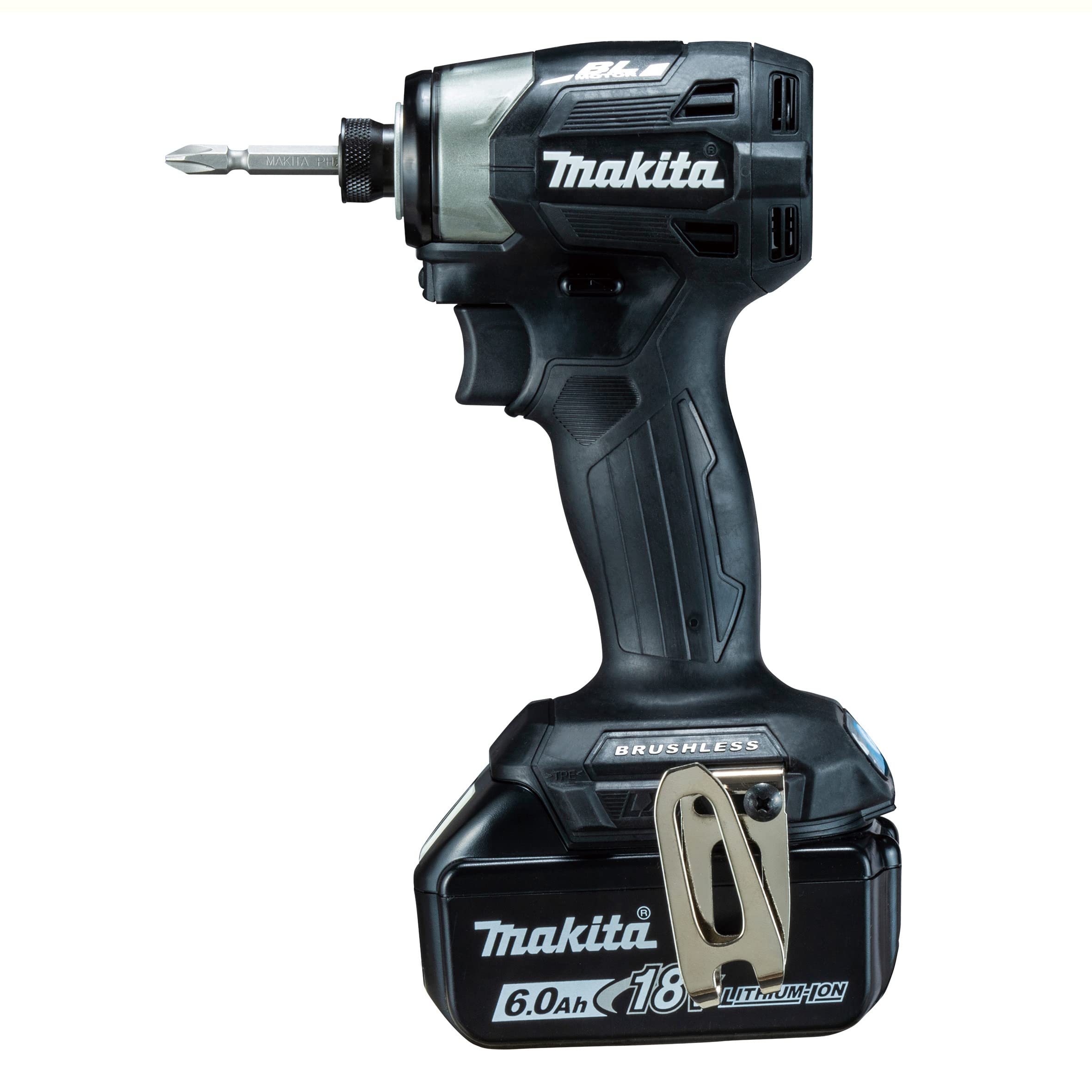 マキタ(Makita) 充電式インパクトドライバ（黒） 18V6Ah バッテリ2本・充電器・ケース付 TD173DRGXB