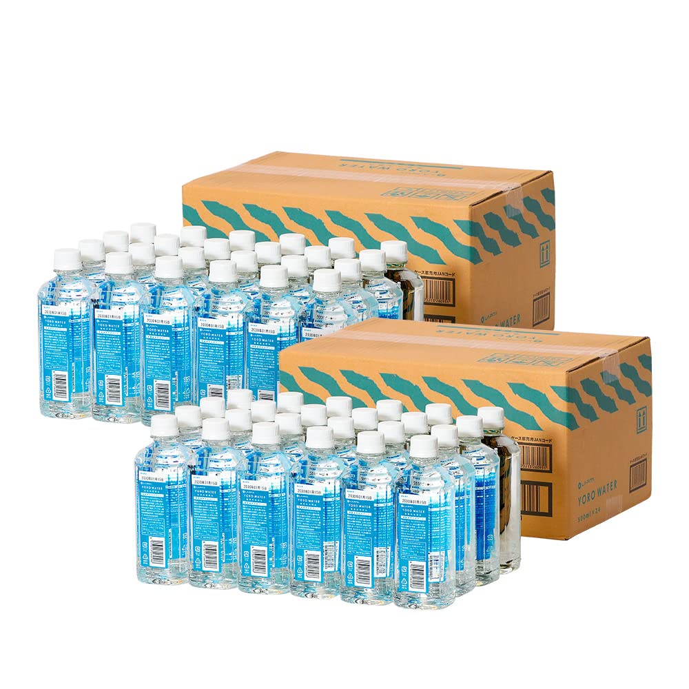 LA・PITA 7年 長期保存水 YORO WATER 養老の天然水 500ml／48本(2ケース) 中硬水 ナチュラルミネラルウォーター 7年保存 備蓄 国内自社工場製造