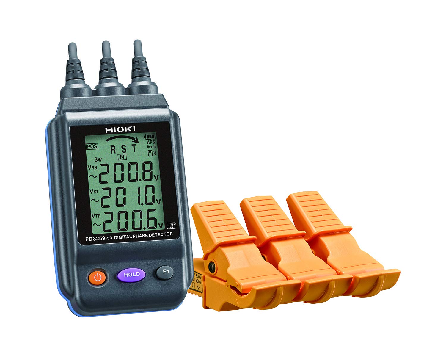 HIOKI (日置電機) 電圧計付検相器 PD3259-50 無線通信(Z3210装着時のみ)：通信距離 見通し10m 【欠品中】