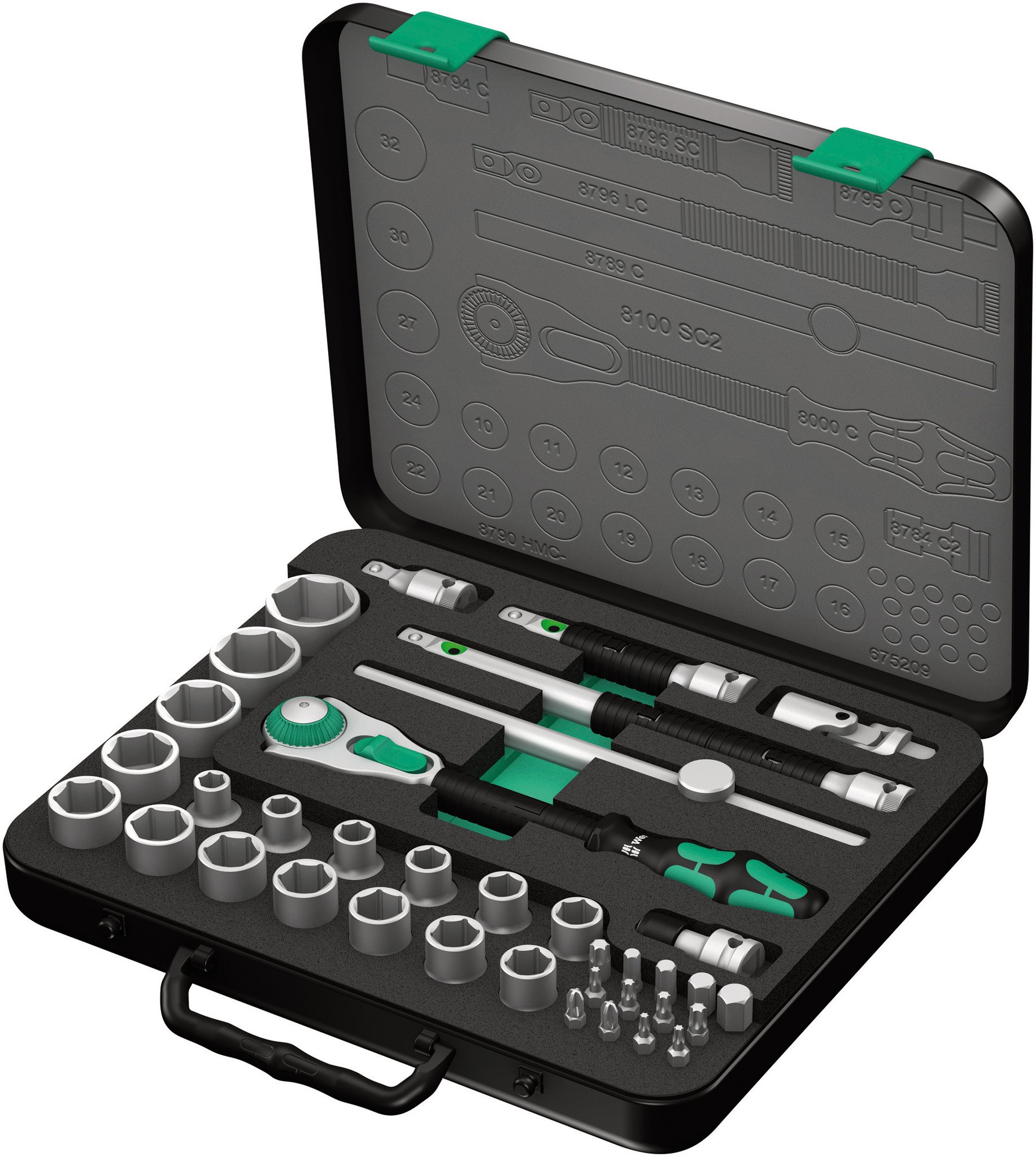 Wera(ヴェラ) 8100SC2 サイクロップラチェットセット 1/2 003645 【欠品中】