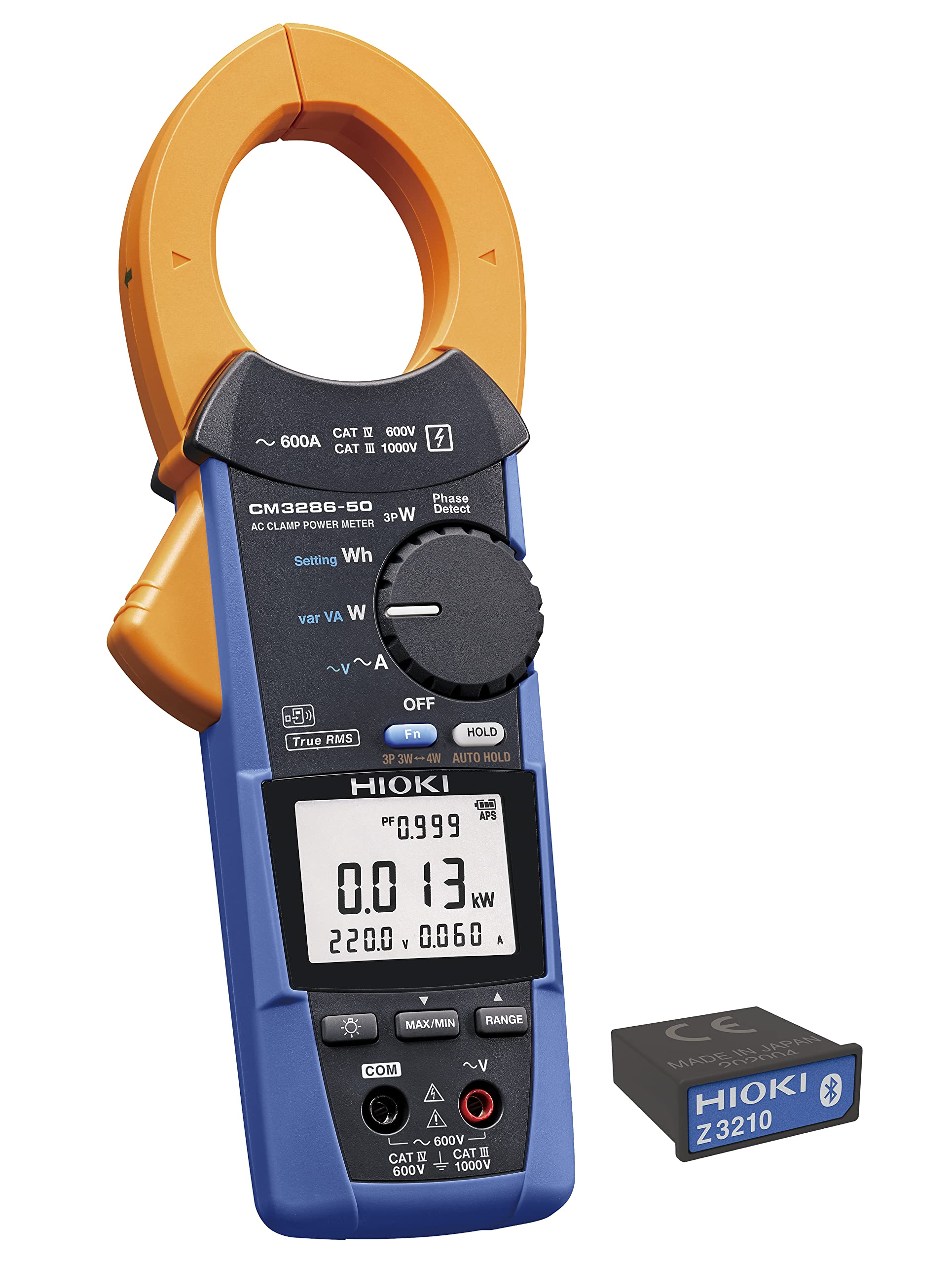 HIOKI(日置電機) ACクランプパワーメータ CM3286-90 ワイヤレスアダプタZ3210セット品 AC600A 真の実効値 日本製 防塵 交流電流 交流電圧 交流電力 【欠品中】