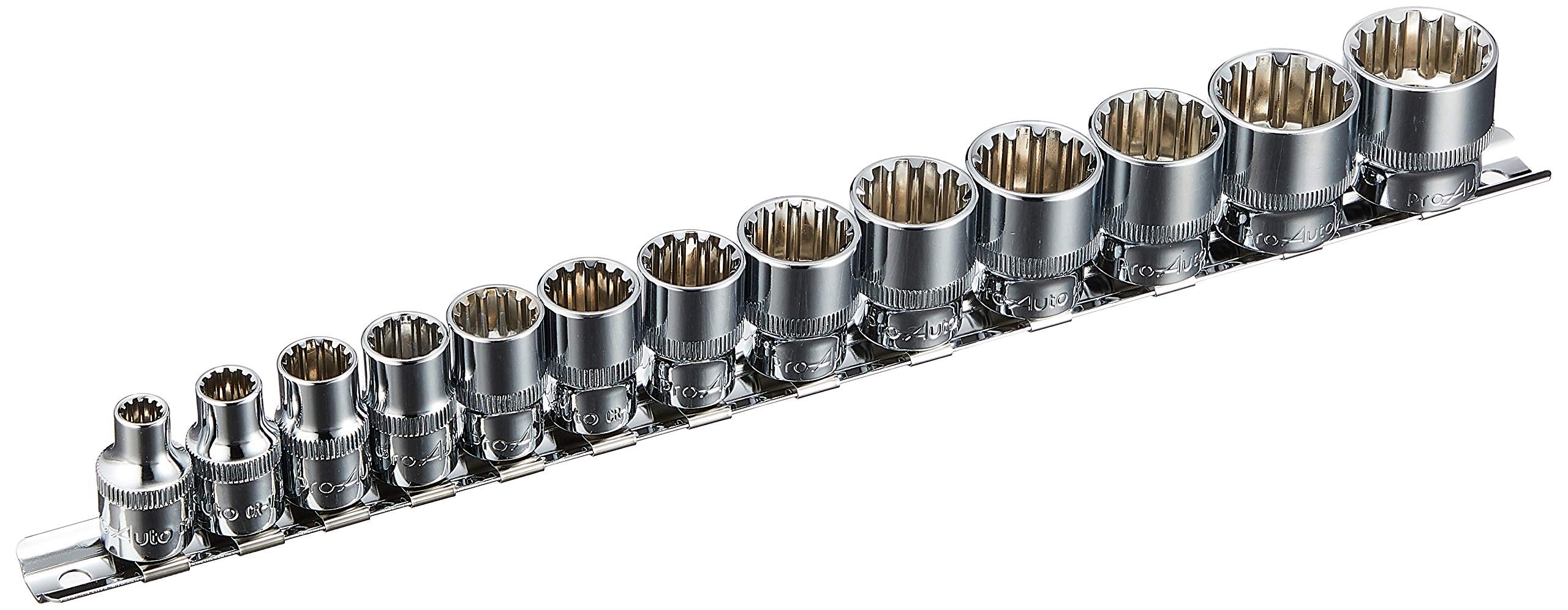 SS3813H Pro-Auto 3/8"(9.5)DR.13PC.スプラインソケットハンガーセット SS3813H