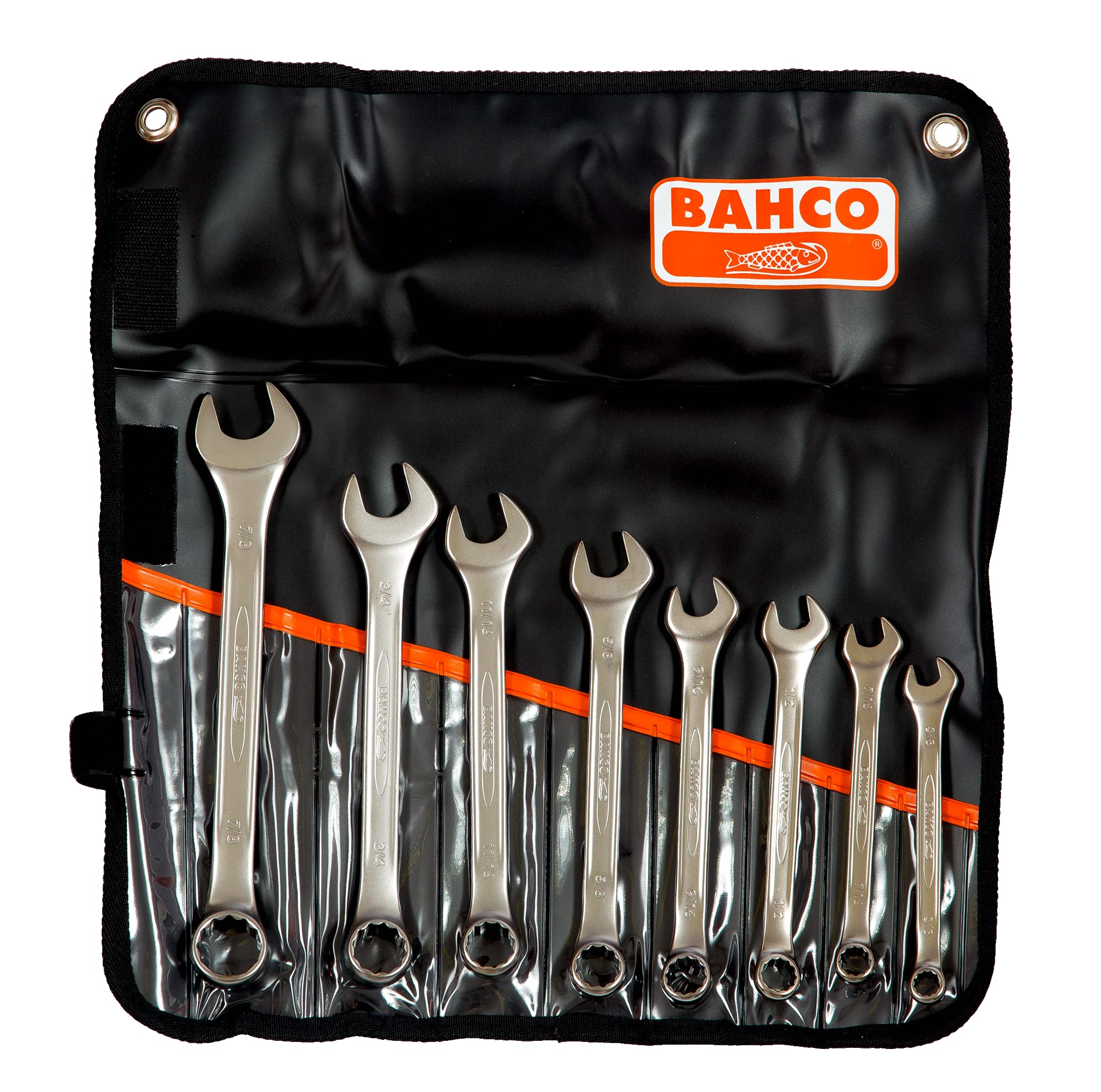 111Z/8T-BAHCO_IT BAHCO(バーコ) Combination Spanner 片目片口スパナ インチ 8本セット 111Z/8T