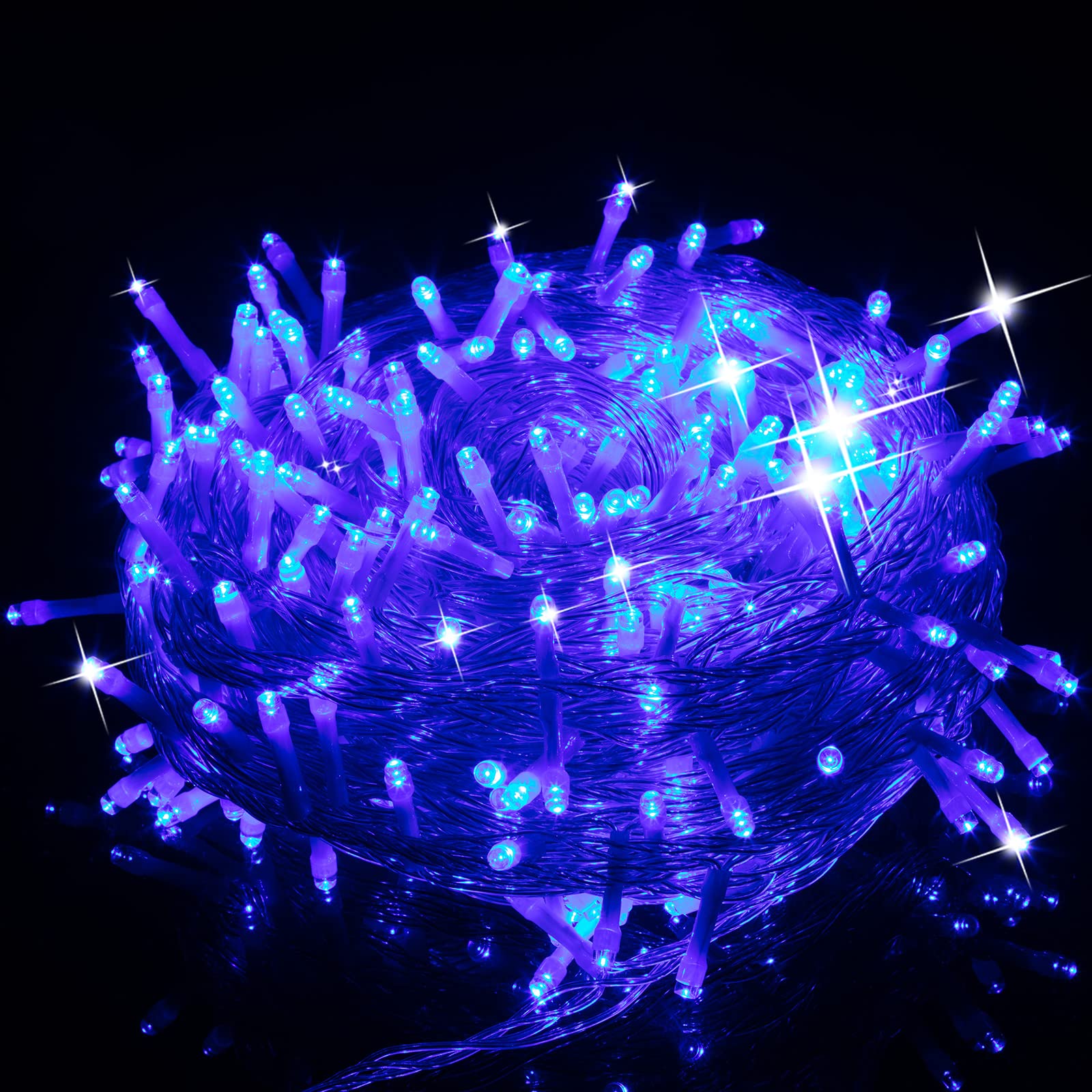 KR-360 Litake(リテーク) LED イルミネーションライト 30m 360球 屋外 防水 ストリングライト 青 8パターン 複数連結可 クリスマス イルミネーション KR-360