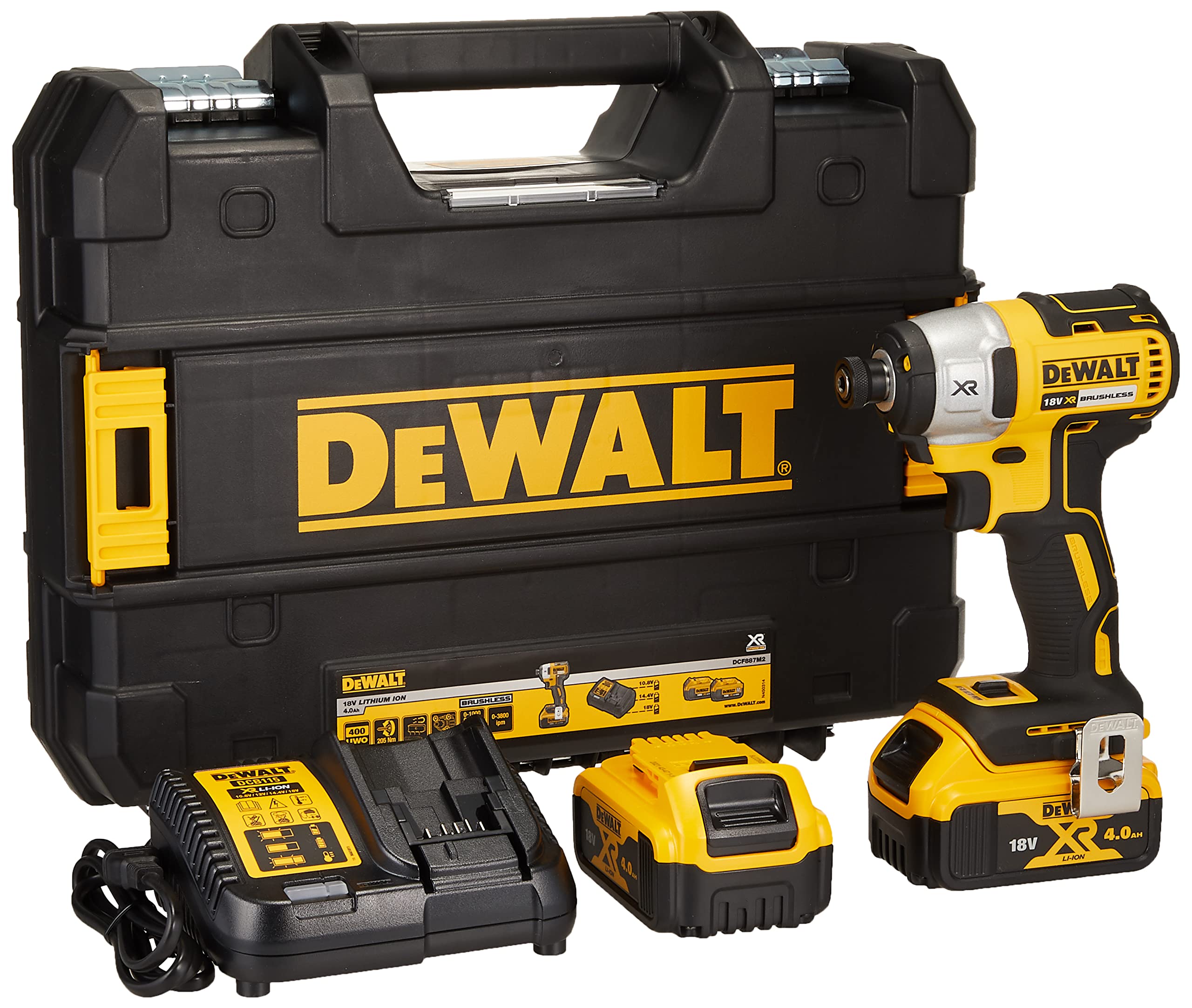 DCF887M2-JP デウォルト(DEWALT) 18Vブラシレスインパクトドライバー DCF887M2-JP