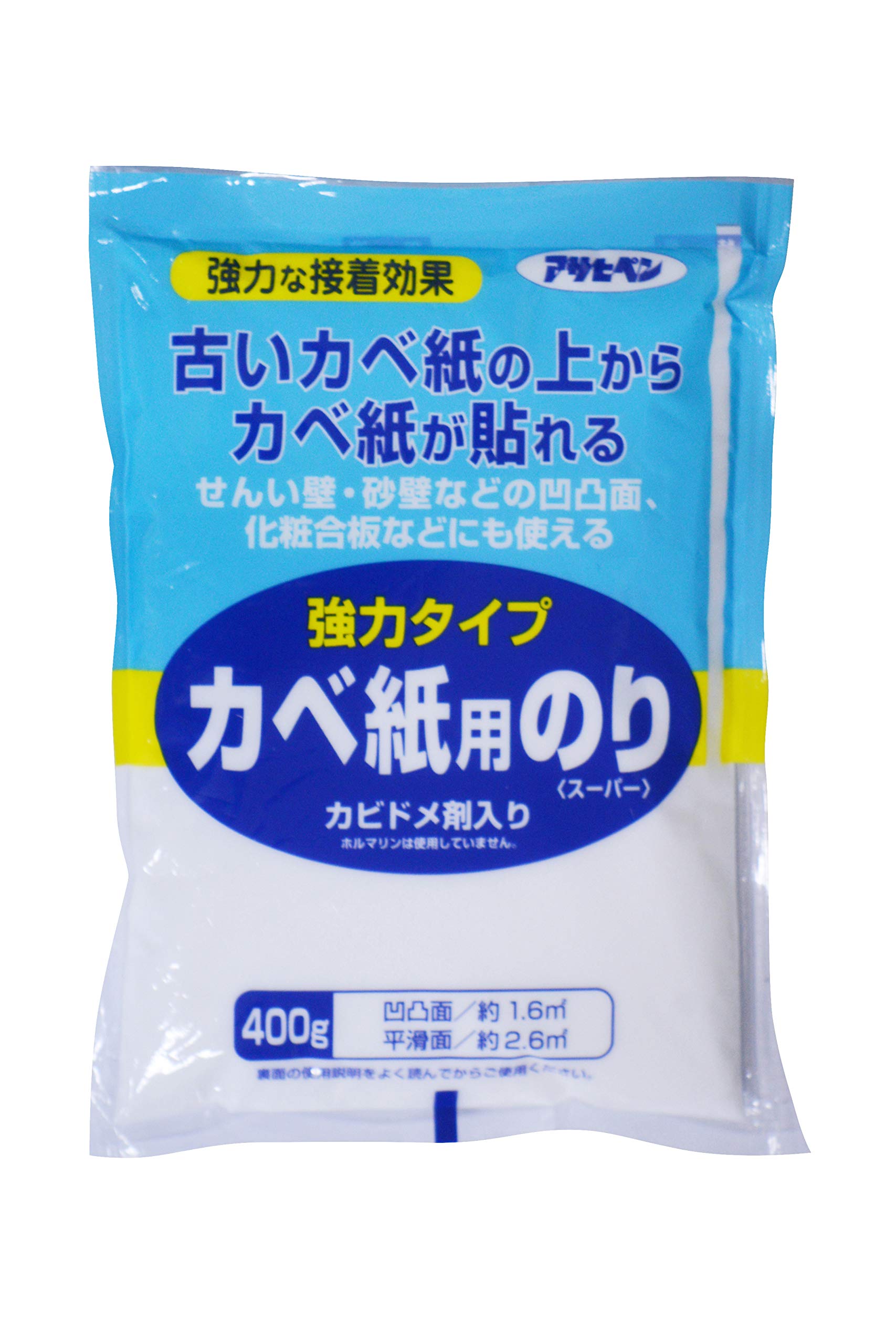 773 400g アサヒペン 壁紙用 強力タイプ カベ紙用のり 400g No.773 強力な接着効果 水でうすめずそのまま使える カビドメ剤配合 シックハウス対策品 日本製