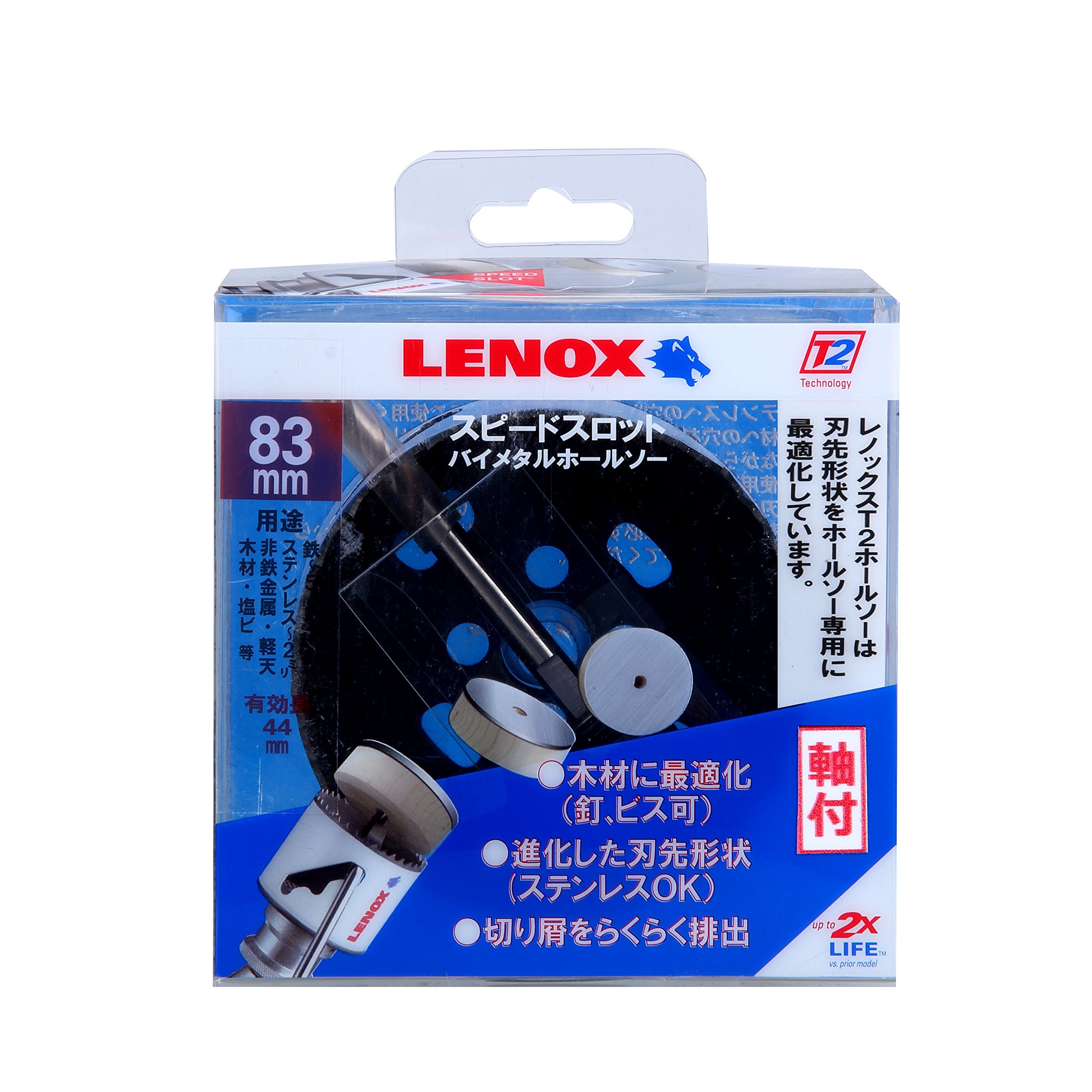 5121046 レノックス スピードスロット軸付バイメタルホールソー102mm 5121046