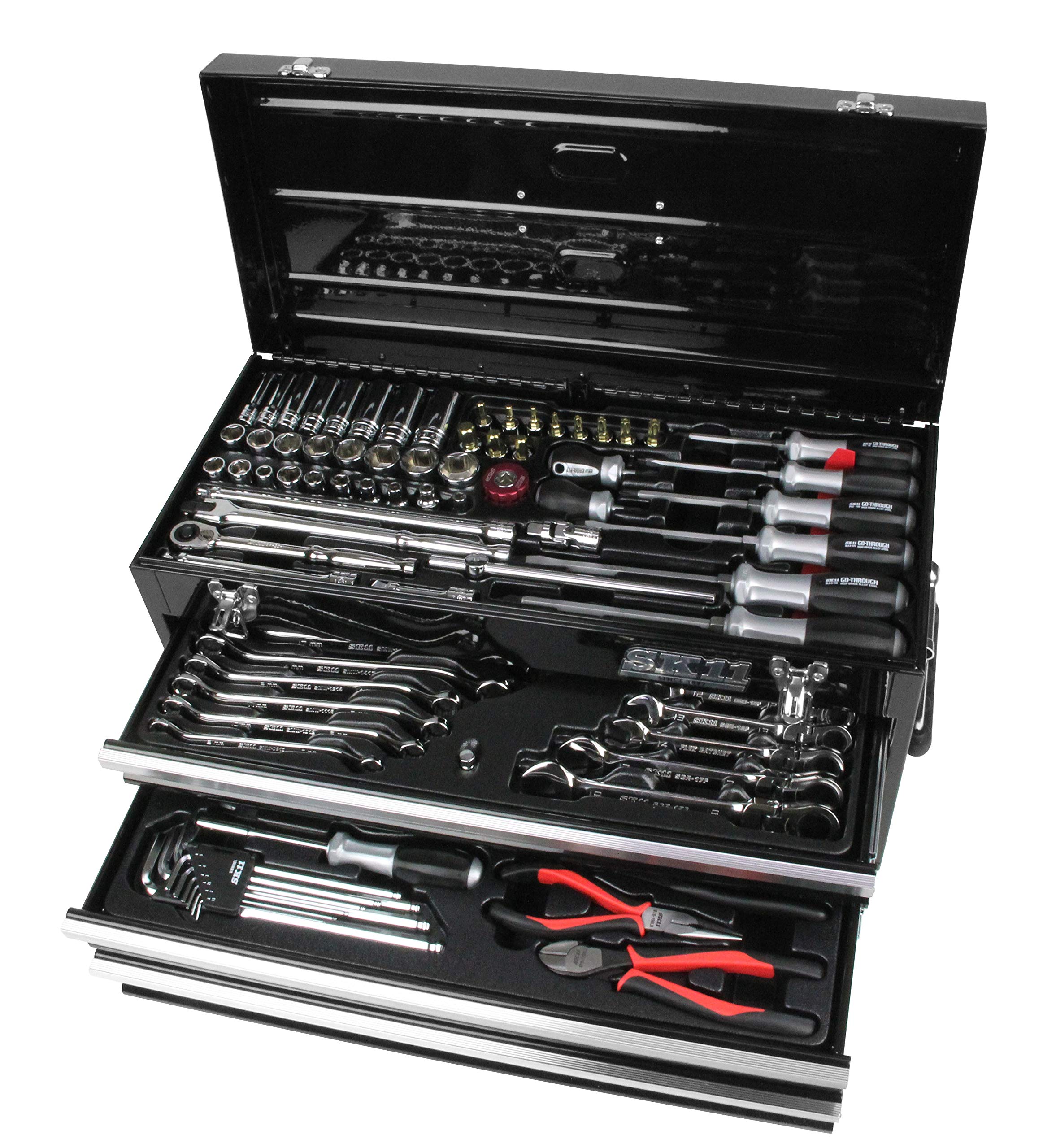 SK11(エスケー11) 整備工具セット 133点組 ブラック 各種メンテナンス対応 SST-16133BK 【欠品中】