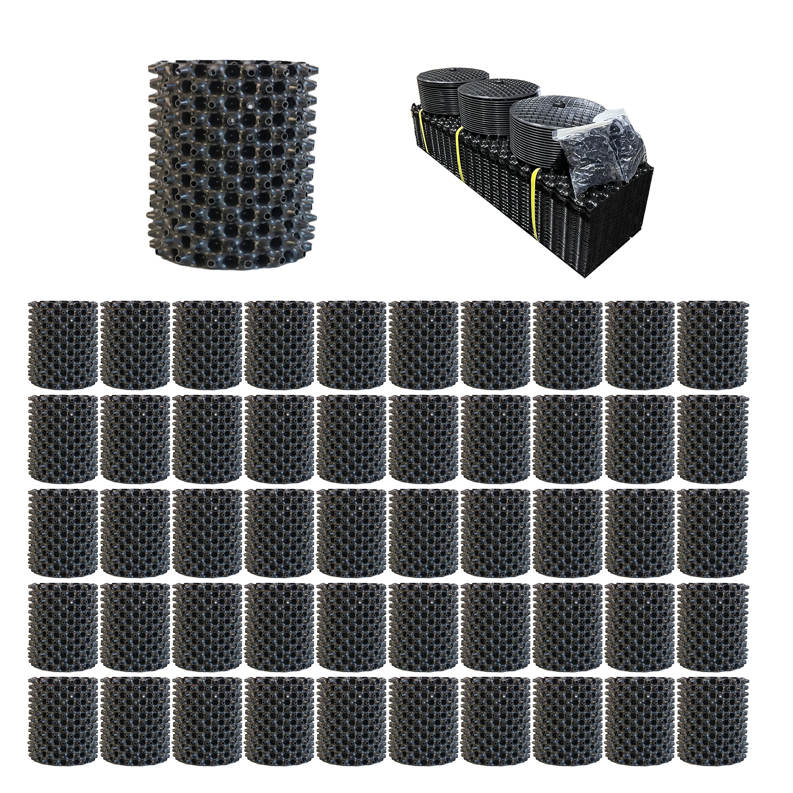 南榮工業(Nan-a Corporation) ルートプラスポット 7.5L 50個セット ブラック 正規品 国内管理 束売り 園芸 ガーデニング 果樹 根腐れ 植物 植木鉢 まとめ売り 【欠品中】