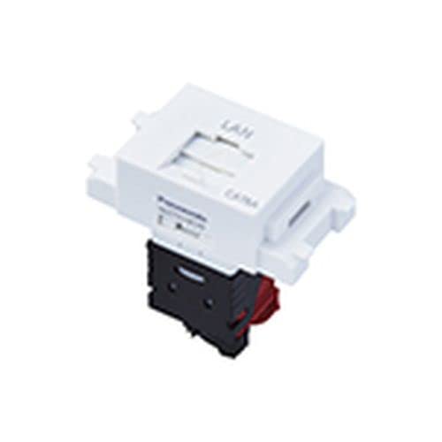 WZ7519CW パナソニック(Panasonic) 情報モジュラジャック 組立 CAT6A 埋込型 セラミックホワイト WZ7519CW