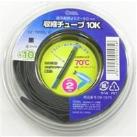 DZ-TR100/K オーム(OHM) オーム電機 収縮チューブ（φ10mm/２m/黒） DZ-TR100/K