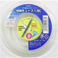 DZ-TR15/C オーム電機 収縮チューブ（φ1.5mm/２m/透明） DZ-TR15/C