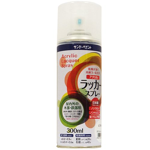 300mL とうめい サンデーペイント アクリルラッカースプレー 300mL とうめい