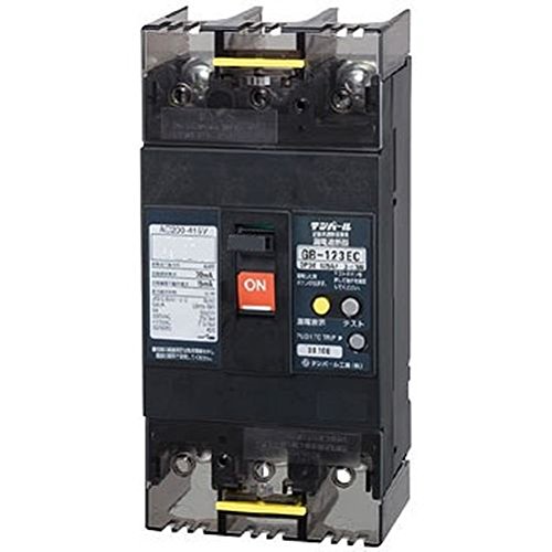 123EC12W24 テンパール工業 Eシリーズ 経済タイプ 漏電遮断器 OC付 125A 30kW 123EC12W24