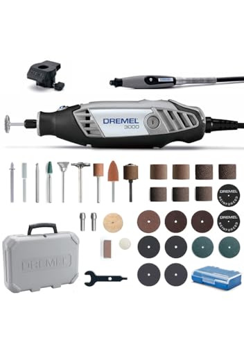 3000-2/30-50 Dremel(ドレメル) ハイスピードロータリーツール(50Hz/90W)〔3000-2/30-50〕切削工具 2+21種30ピース入り 最大32,000回転/分 リューター 彫刻/削り出し/研磨/切断/切削/汚れ落とし/磨き/研削/研ぎ・刃付け