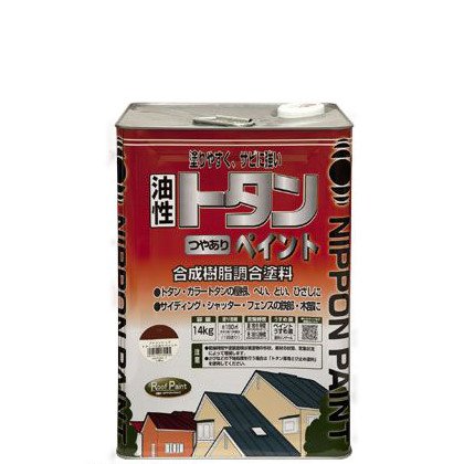 4976124184536 ニッペ ペンキ 塗料 トタンつやありペイント 14kg グレー 油性 つやあり 屋外 日本製 4976124184536