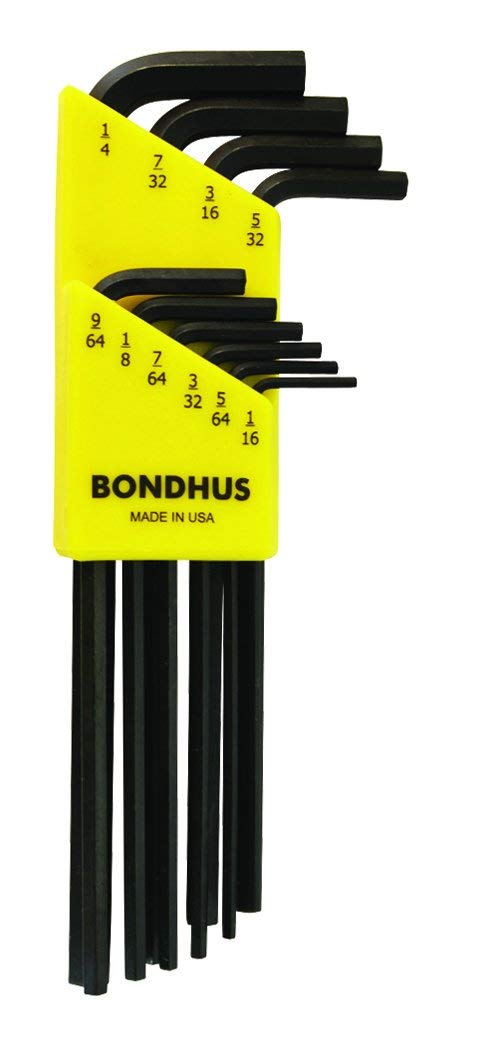 12138 BONDHUS(ボンダス) 六角レンチセット10本組 インチタイプ HLX10