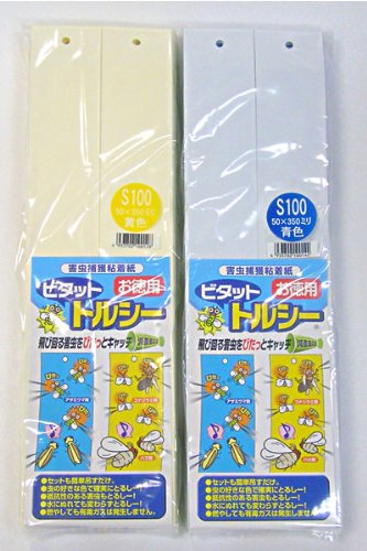 50X350 100マイイリ 一色本店 害虫捕獲粘着紙 トルシーS100P黄色 50X350mm 100枚入り