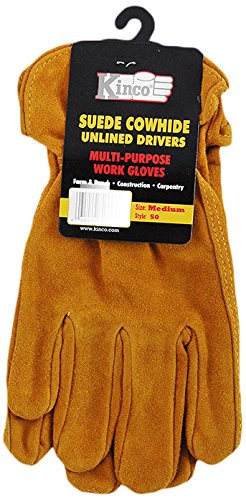 50M Kinco Gloves Unlined Split Cowhide Leather Driver 50M