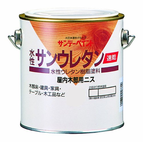 #21Q13 サンデーペイント 水性サンウレタン トウメイ 1.4L