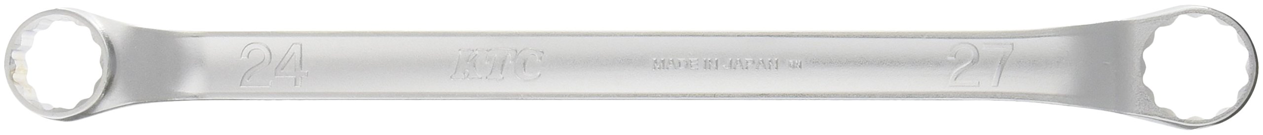 M52427 京都機械工具(KTC) 45度×6度ロングめがねレンチ 24×27mm M52427 シルバー