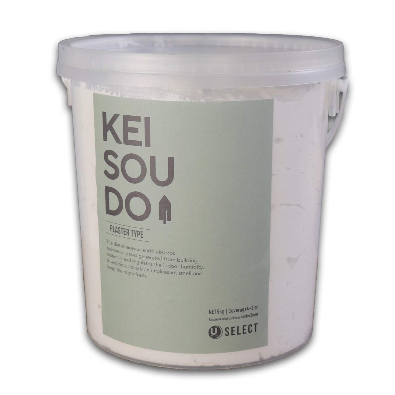 PL050093N KEISOUDO U-SELECT(ユーセレクト) 珪藻土 左官 塗り壁 壁材 塗料PLASTER TYPE 5kg COTTON