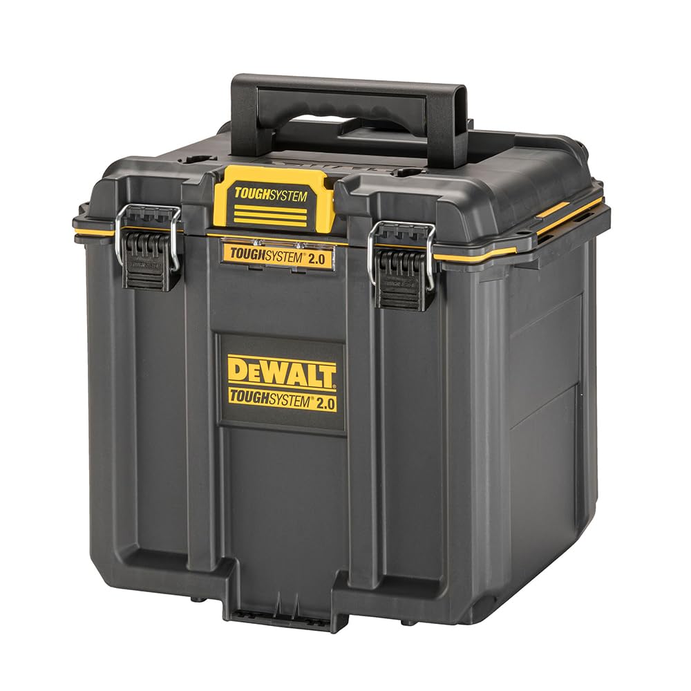 DWST08035-1 デウォルト(DEWALT) タフシステム2.0 収納ボックス スタンダードBOX ハーフサイズ 工具箱 収納ケース ツールボックス IP65 坊塵 防水 設計 アウトドア DWST08035-1