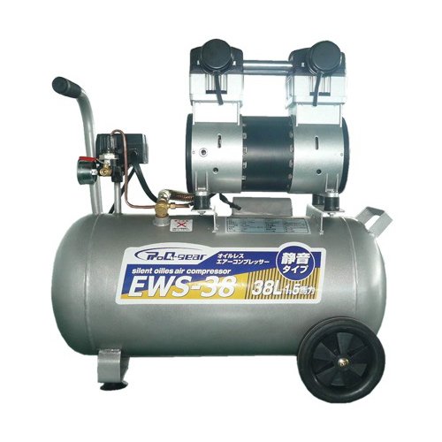 EWS-38 シンセイ 静音オイルレスコンプレッサー 38L EWS-38